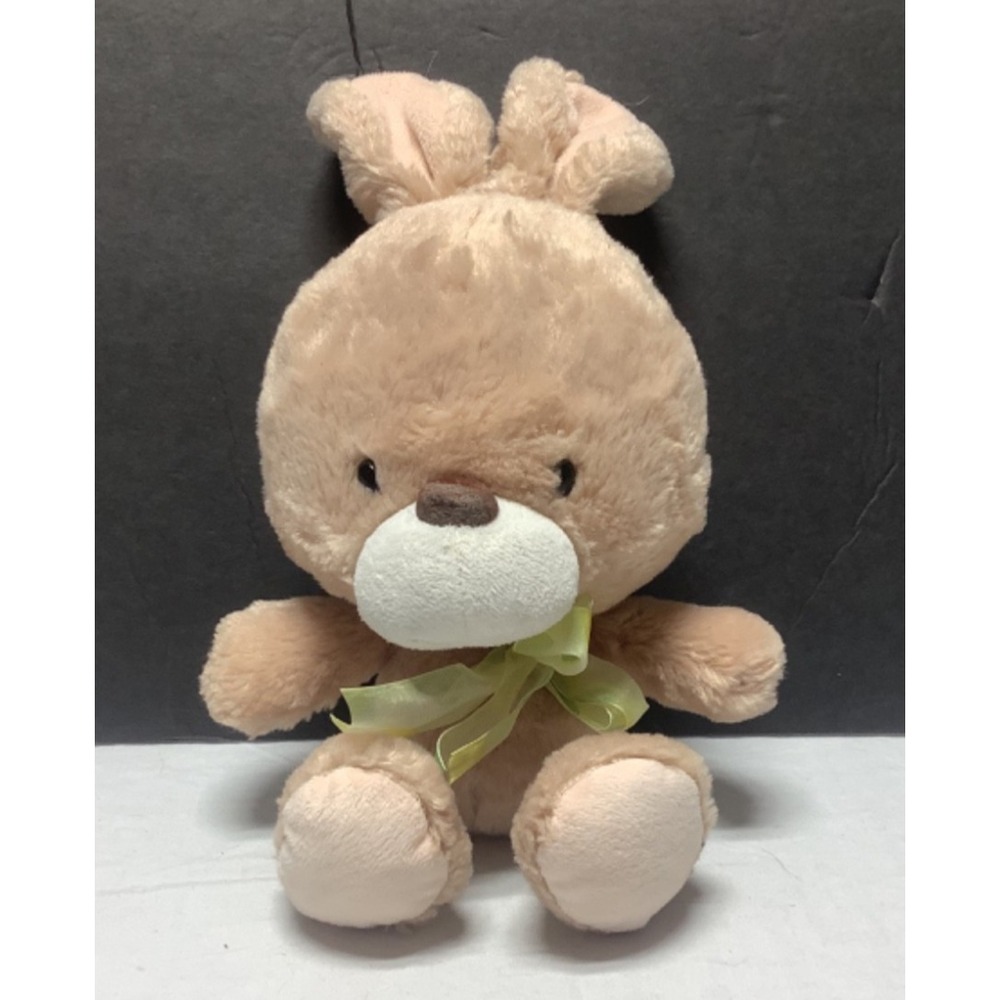 American Greetings Bunny Plush Brown Tan Big Head 10" Easter Stuffed Animal toy
